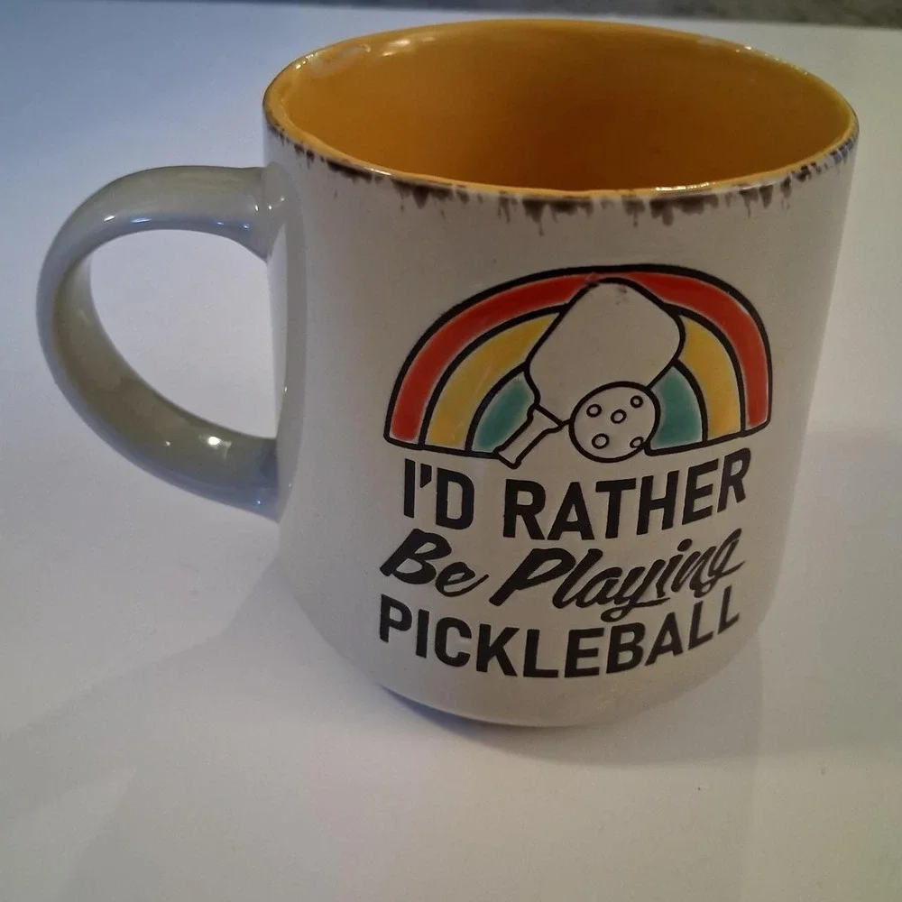 Cute coffee mug I'd Rather Be Playing Pickleball Mug 2024